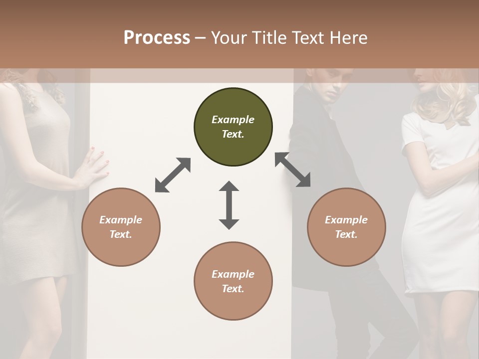 People Fall Clothes PowerPoint Template