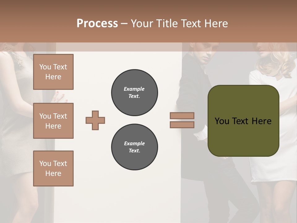 People Fall Clothes PowerPoint Template