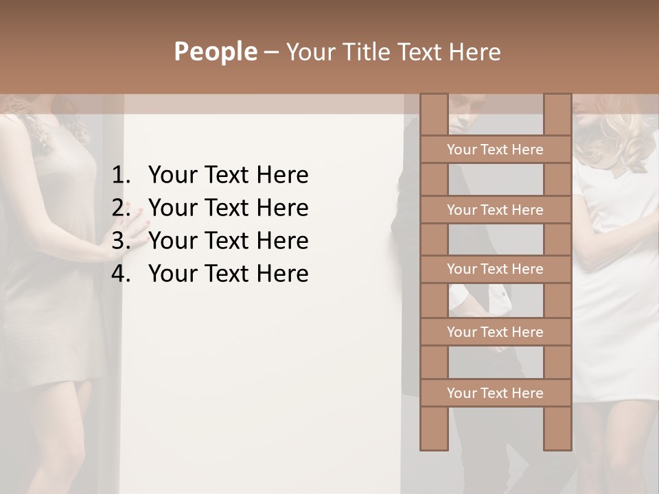 People Fall Clothes PowerPoint Template
