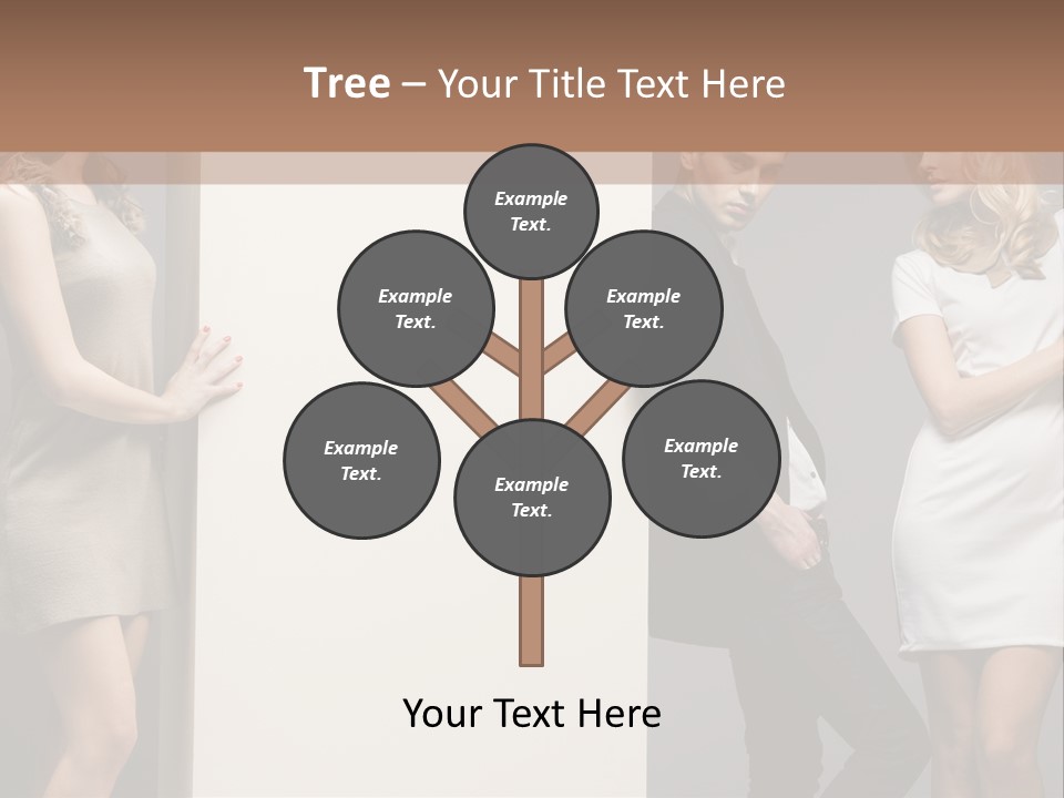 People Fall Clothes PowerPoint Template