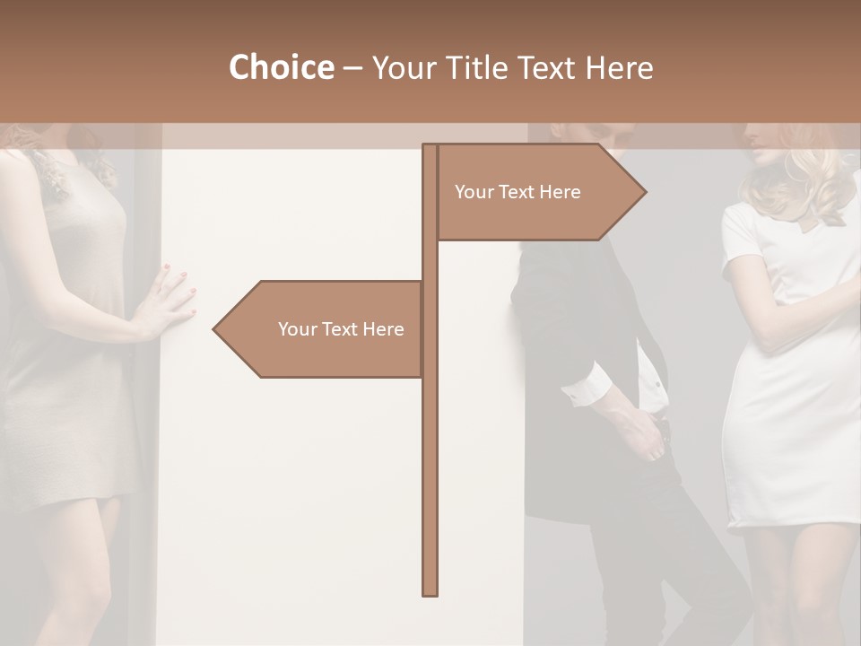 People Fall Clothes PowerPoint Template