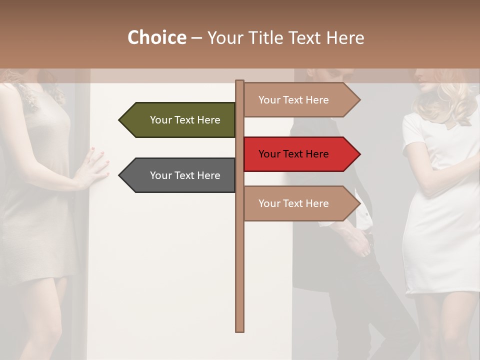 People Fall Clothes PowerPoint Template