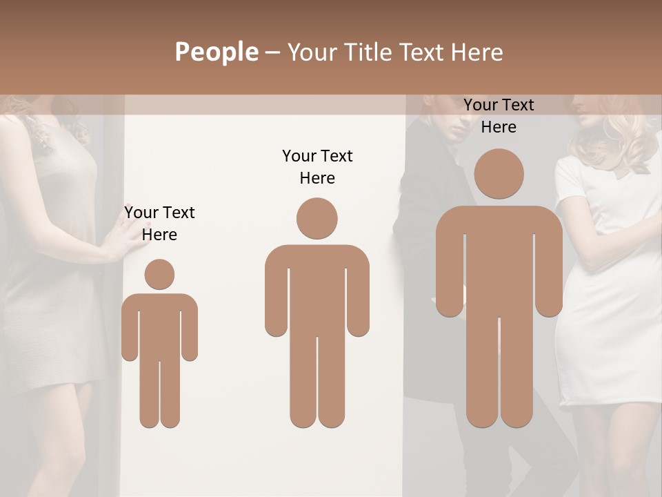 People Fall Clothes PowerPoint Template