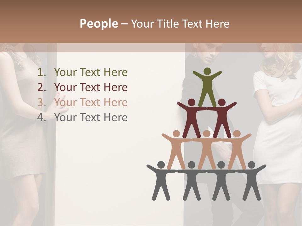 People Fall Clothes PowerPoint Template