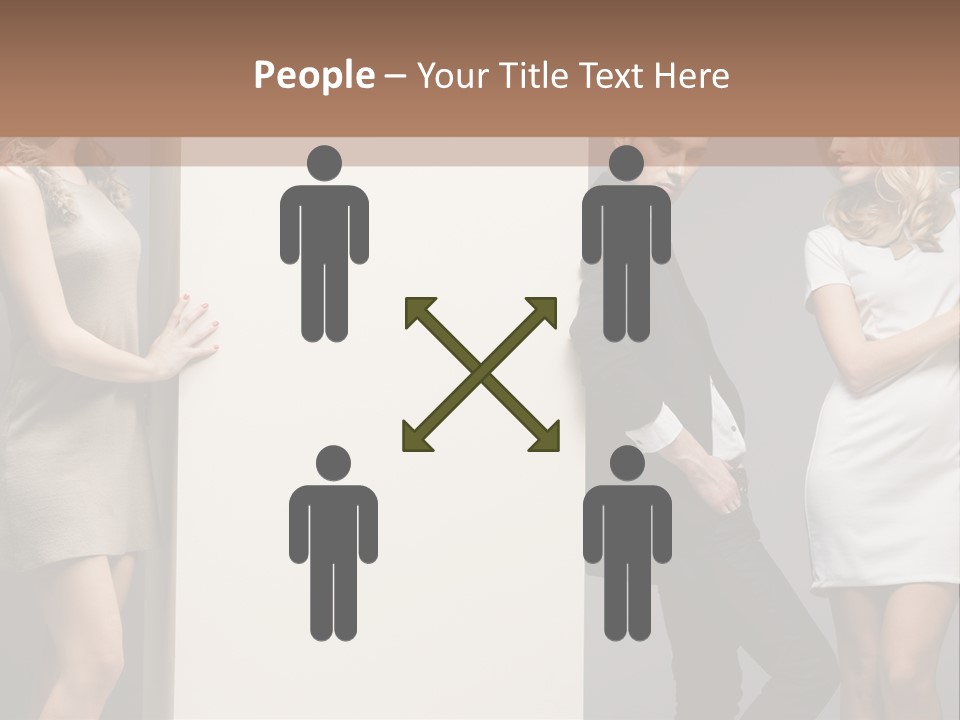 People Fall Clothes PowerPoint Template