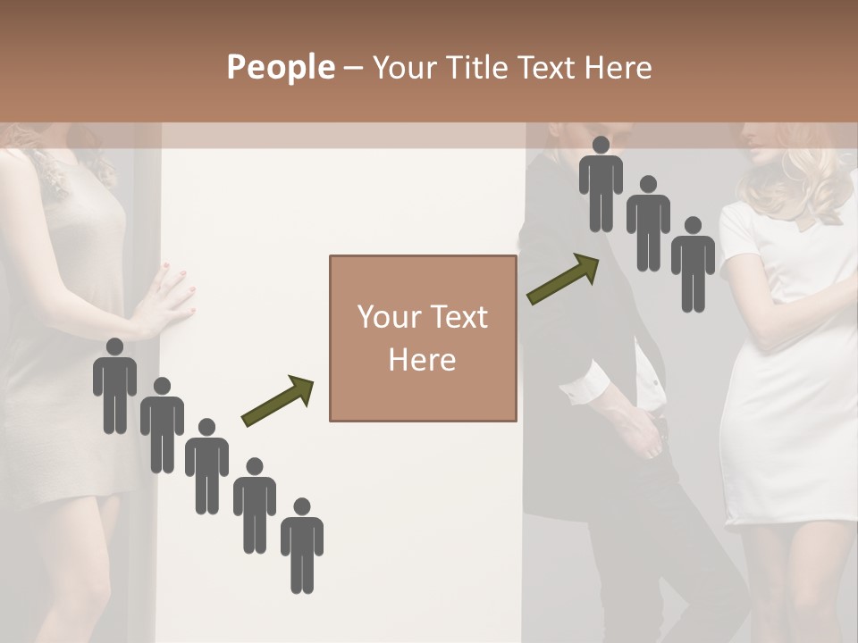 People Fall Clothes PowerPoint Template