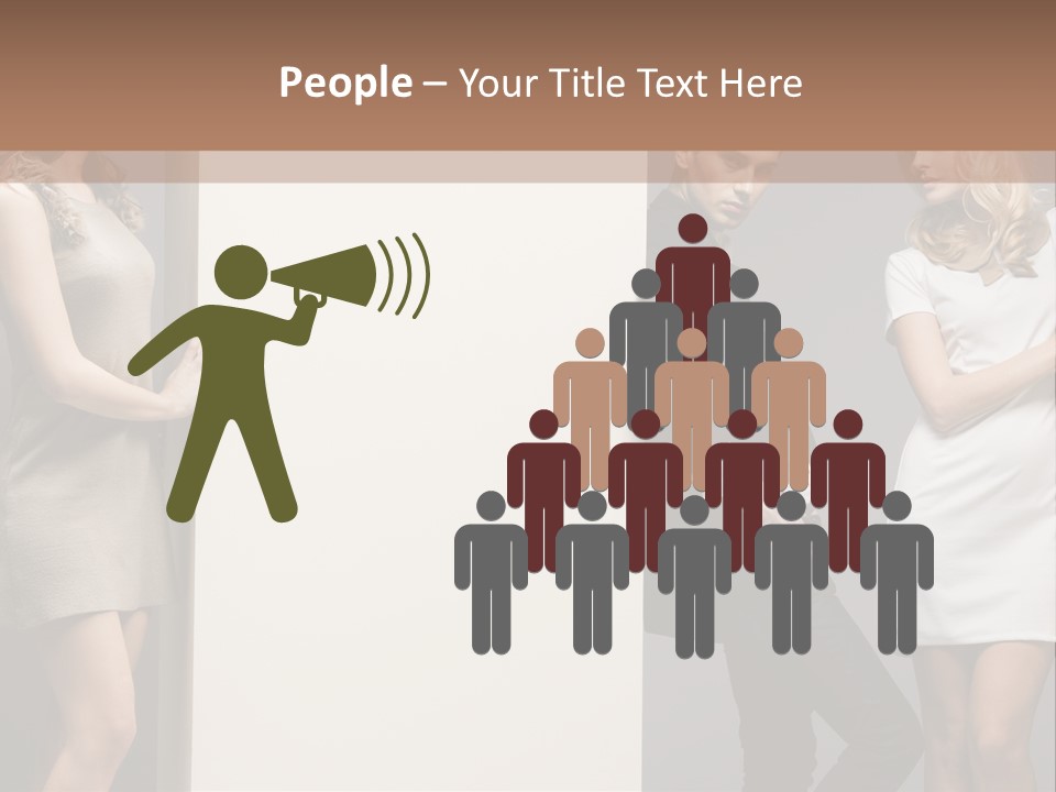 People Fall Clothes PowerPoint Template