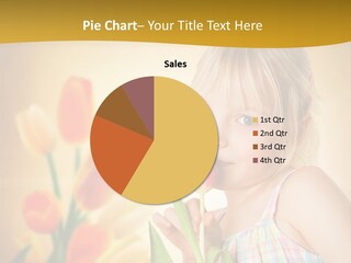 Kindheit Blondine Kid PowerPoint Template