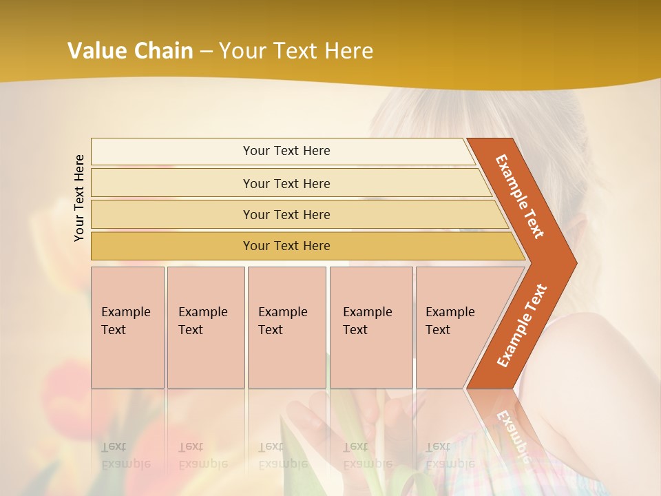 Kindheit Blondine Kid PowerPoint Template