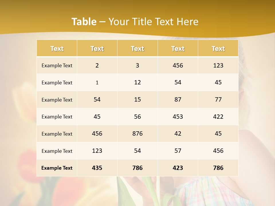 Kindheit Blondine Kid PowerPoint Template