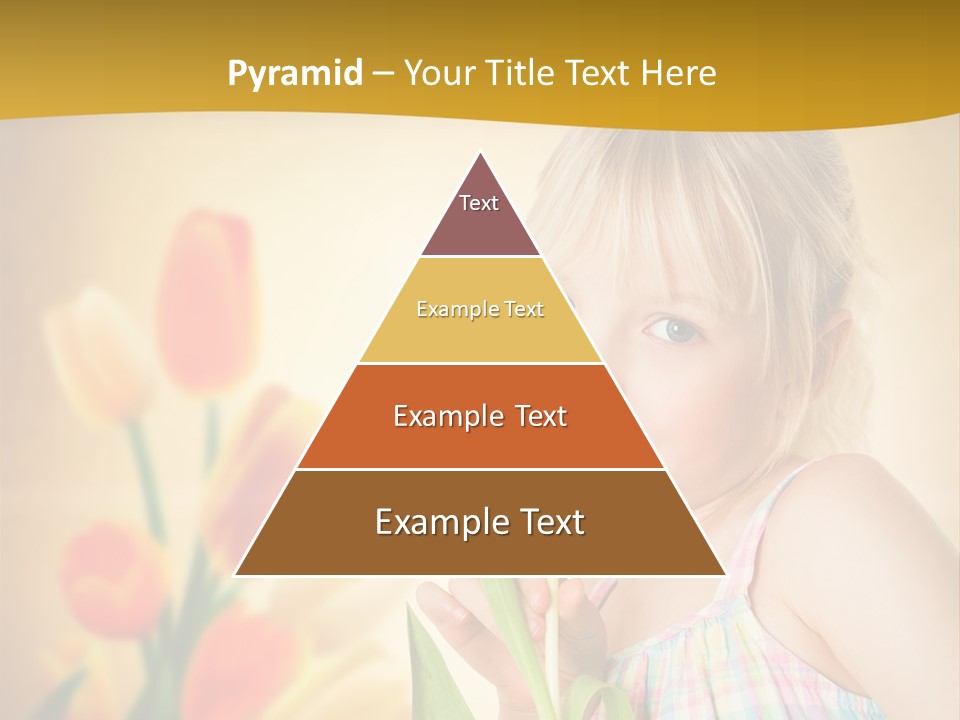 Kindheit Blondine Kid PowerPoint Template