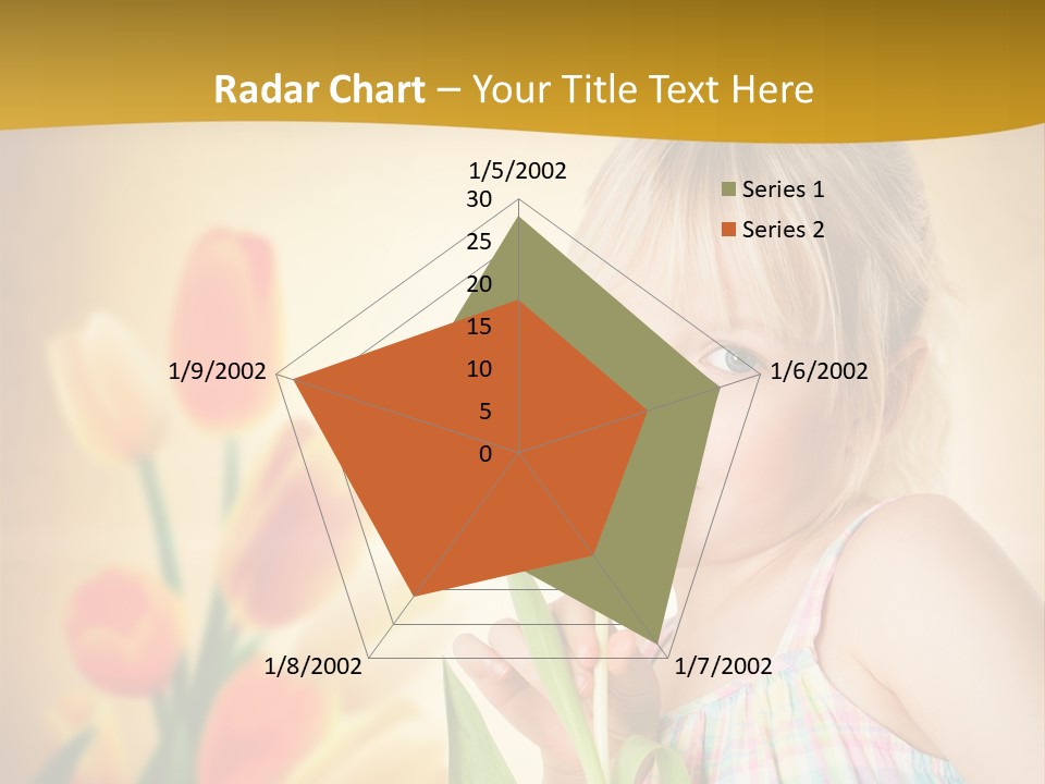 Kindheit Blondine Kid PowerPoint Template