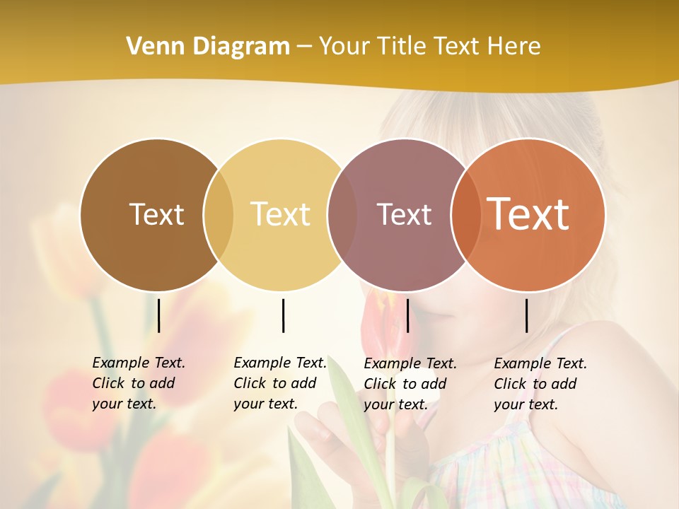 Kindheit Blondine Kid PowerPoint Template