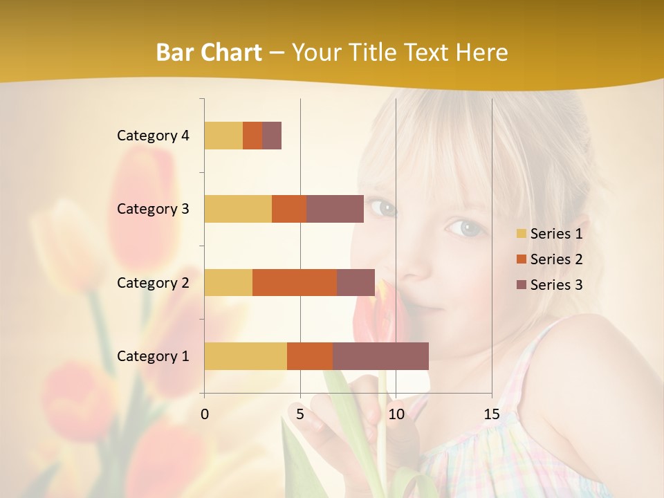 Kindheit Blondine Kid PowerPoint Template