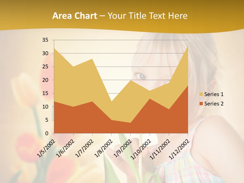 Kindheit Blondine Kid PowerPoint Template