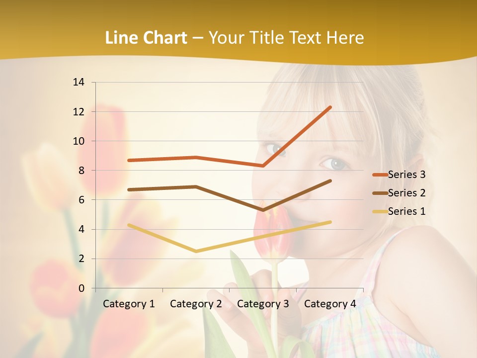 Kindheit Blondine Kid PowerPoint Template