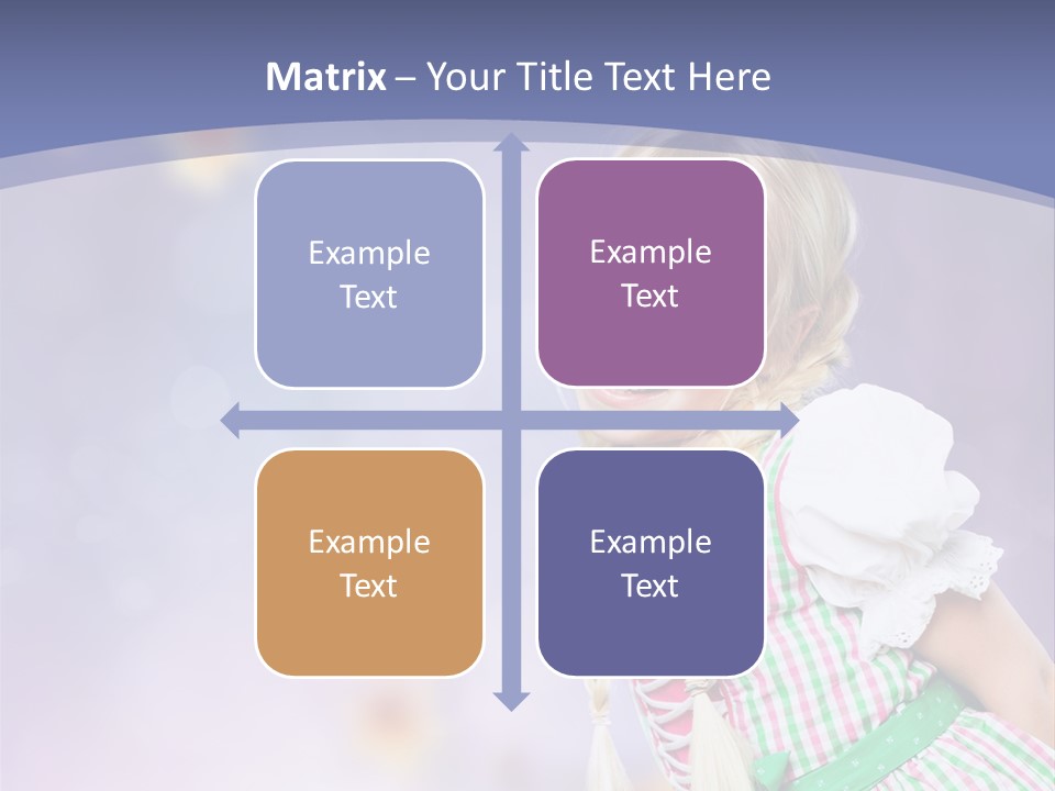 Lachend Blumen Zopf PowerPoint Template