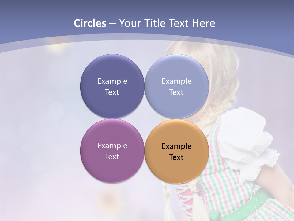 Lachend Blumen Zopf PowerPoint Template