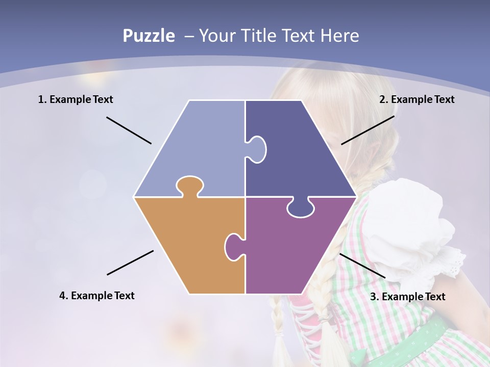 Lachend Blumen Zopf PowerPoint Template