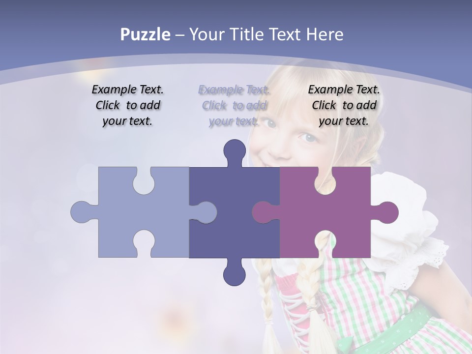 Lachend Blumen Zopf PowerPoint Template