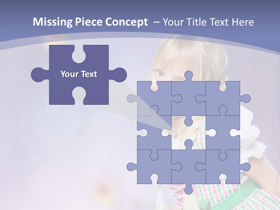 Lachend Blumen Zopf PowerPoint Template