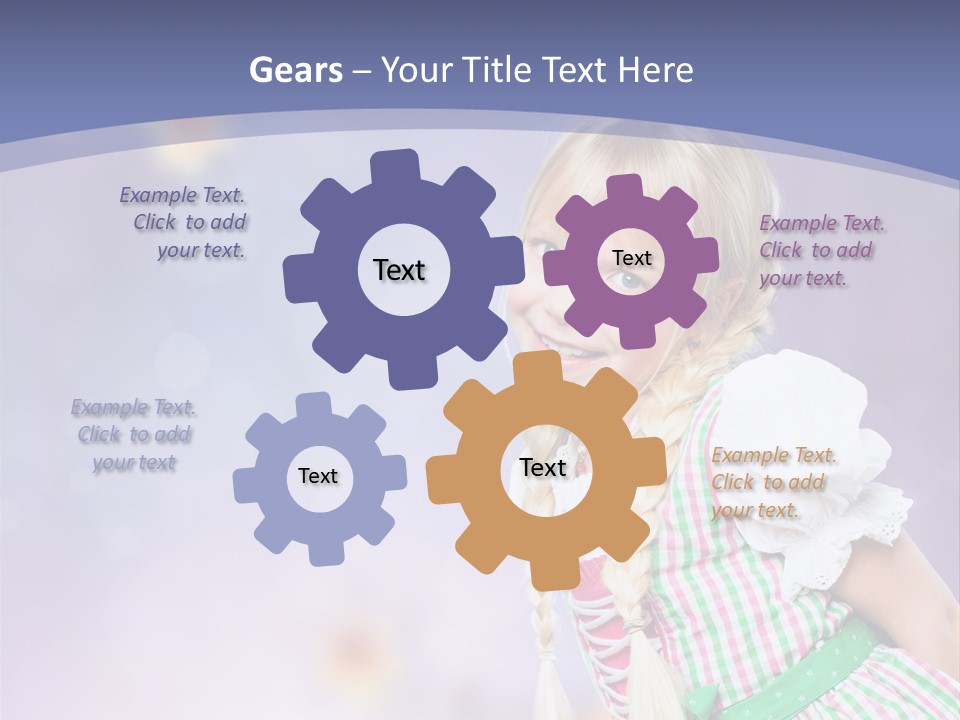 Lachend Blumen Zopf PowerPoint Template