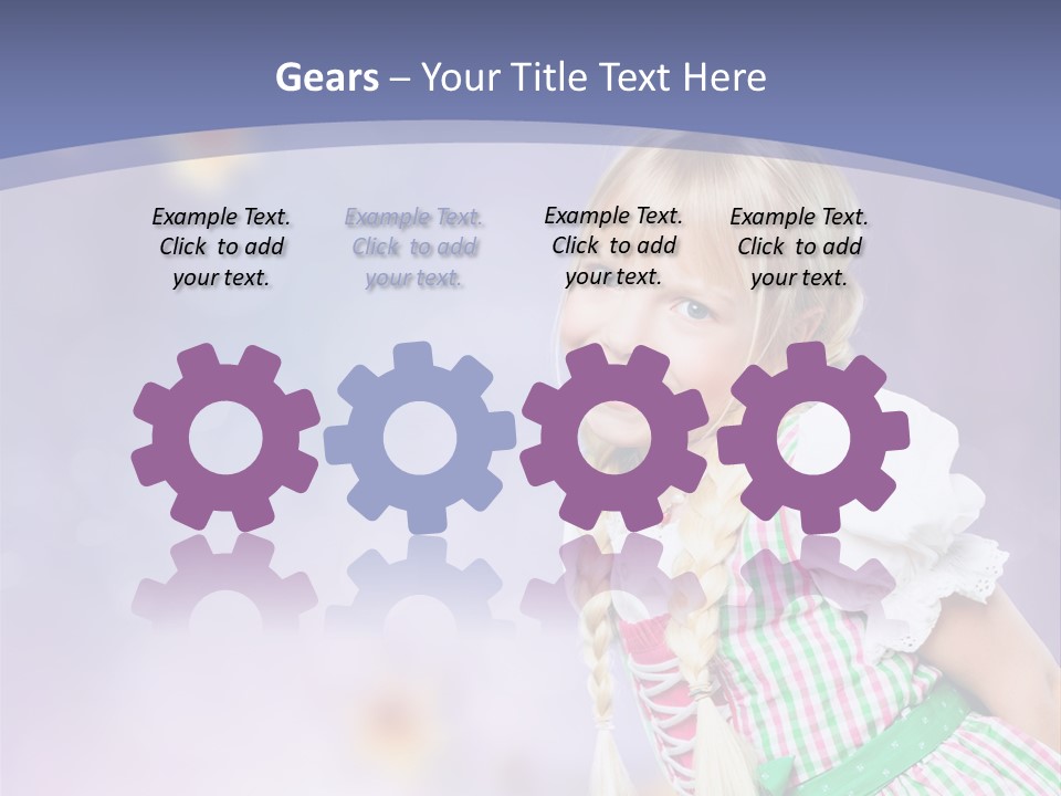 Lachend Blumen Zopf PowerPoint Template