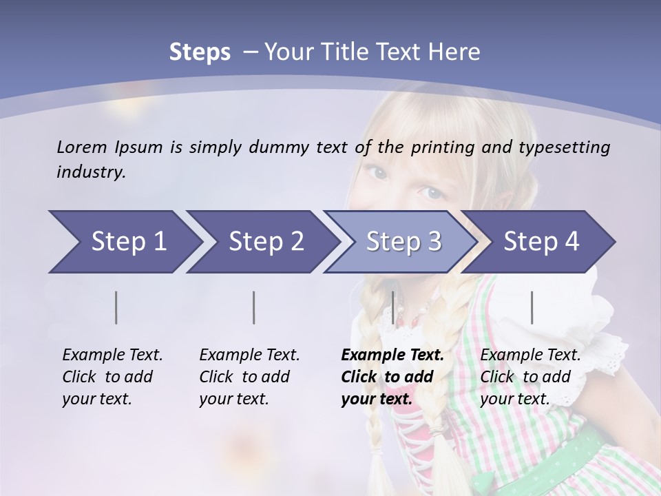 Lachend Blumen Zopf PowerPoint Template