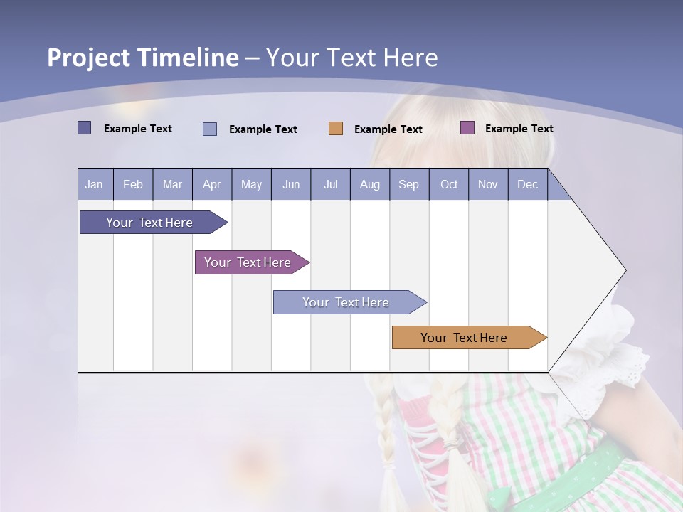 Lachend Blumen Zopf PowerPoint Template