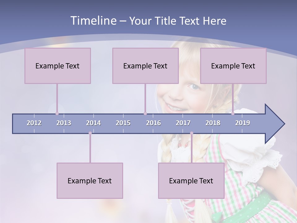 Lachend Blumen Zopf PowerPoint Template