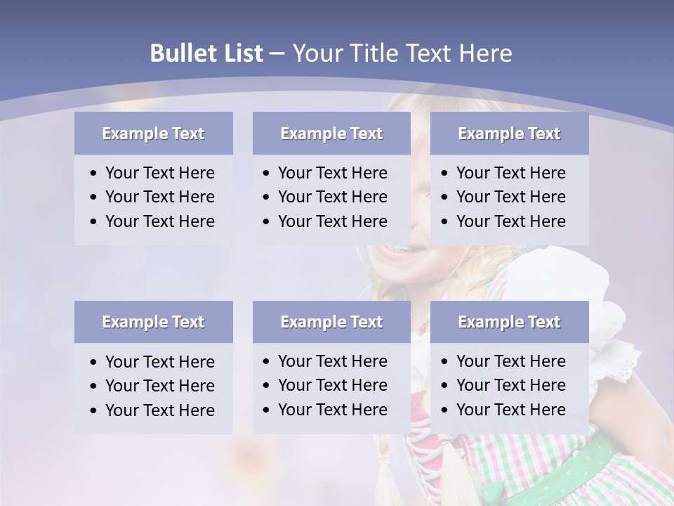 Lachend Blumen Zopf PowerPoint Template