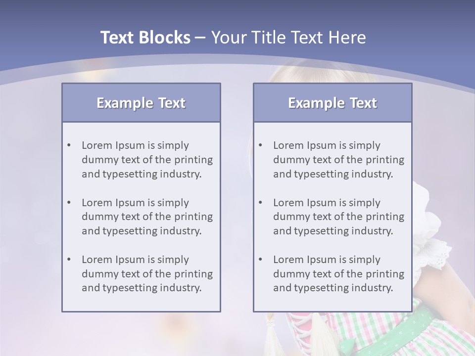 Lachend Blumen Zopf PowerPoint Template