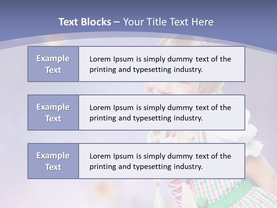 Lachend Blumen Zopf PowerPoint Template