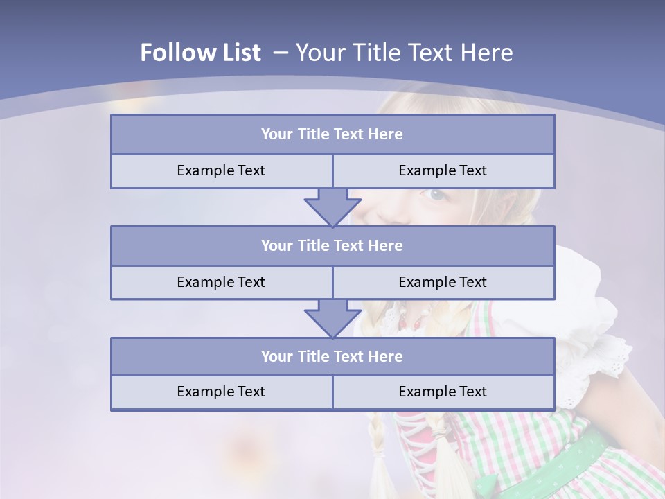 Lachend Blumen Zopf PowerPoint Template