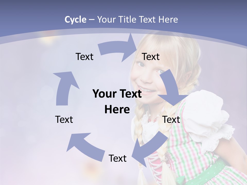 Lachend Blumen Zopf PowerPoint Template