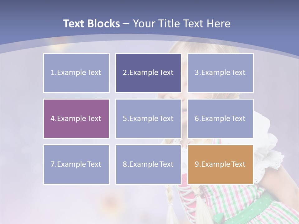 Lachend Blumen Zopf PowerPoint Template