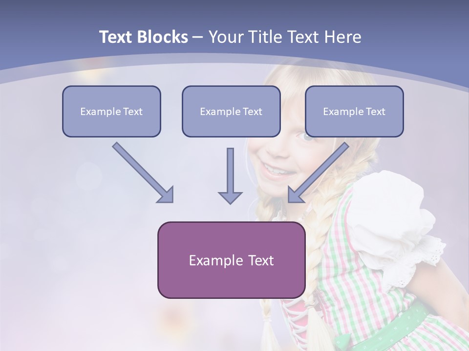 Lachend Blumen Zopf PowerPoint Template