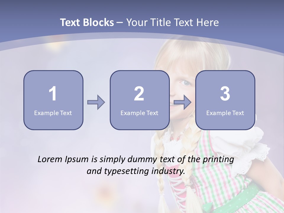 Lachend Blumen Zopf PowerPoint Template