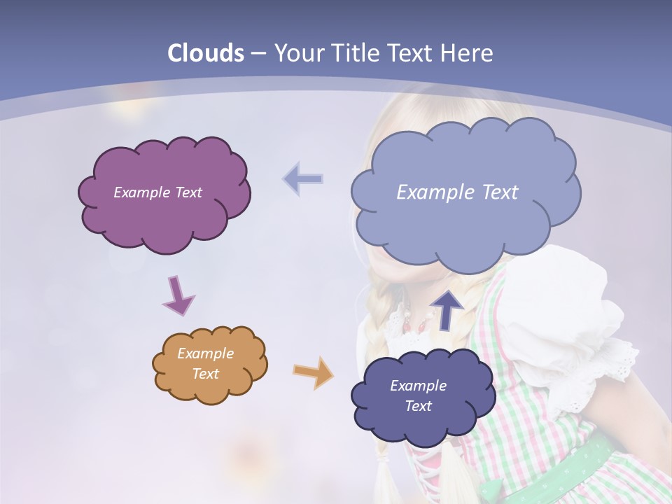 Lachend Blumen Zopf PowerPoint Template