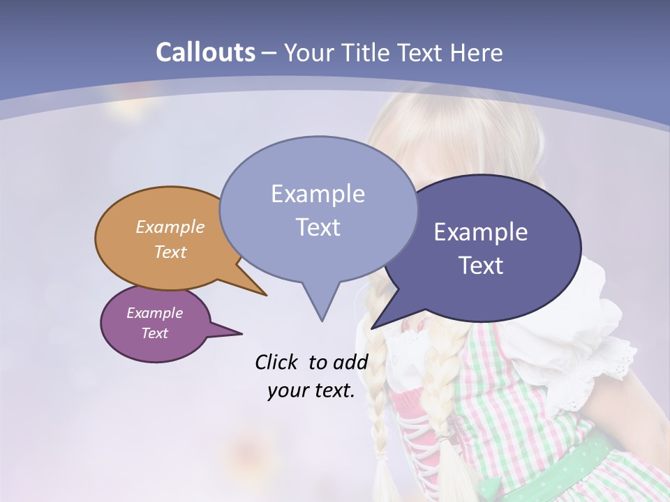 Lachend Blumen Zopf PowerPoint Template