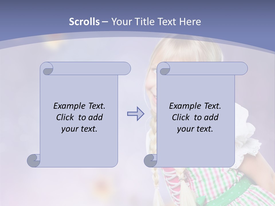 Lachend Blumen Zopf PowerPoint Template