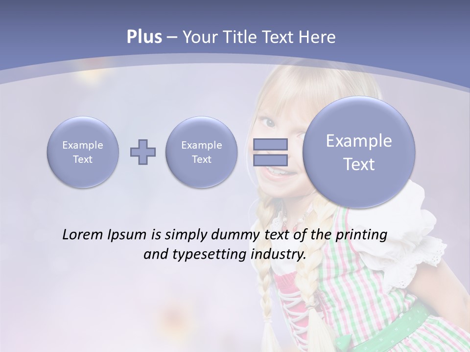 Lachend Blumen Zopf PowerPoint Template
