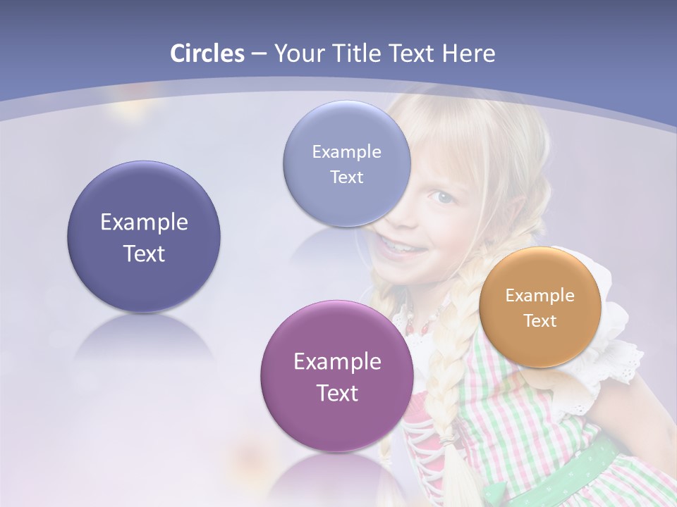 Lachend Blumen Zopf PowerPoint Template