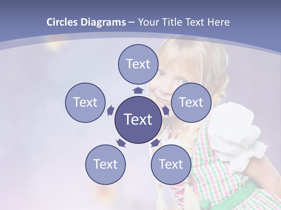 Lachend Blumen Zopf PowerPoint Template