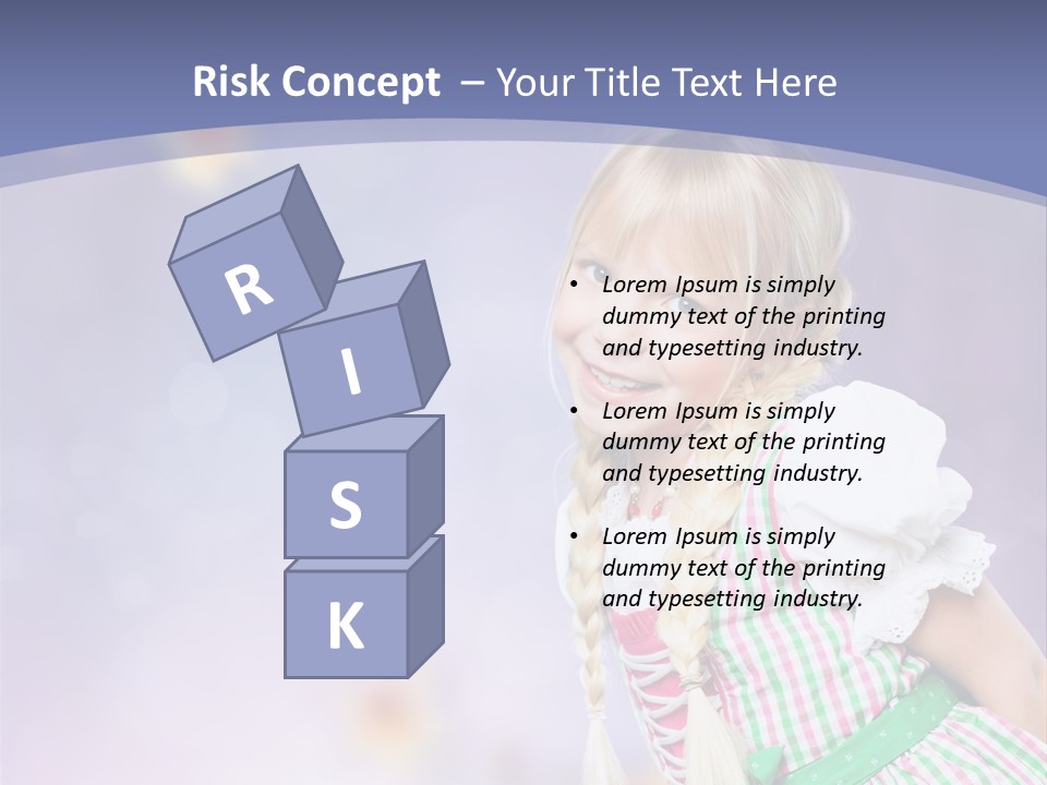 Lachend Blumen Zopf PowerPoint Template