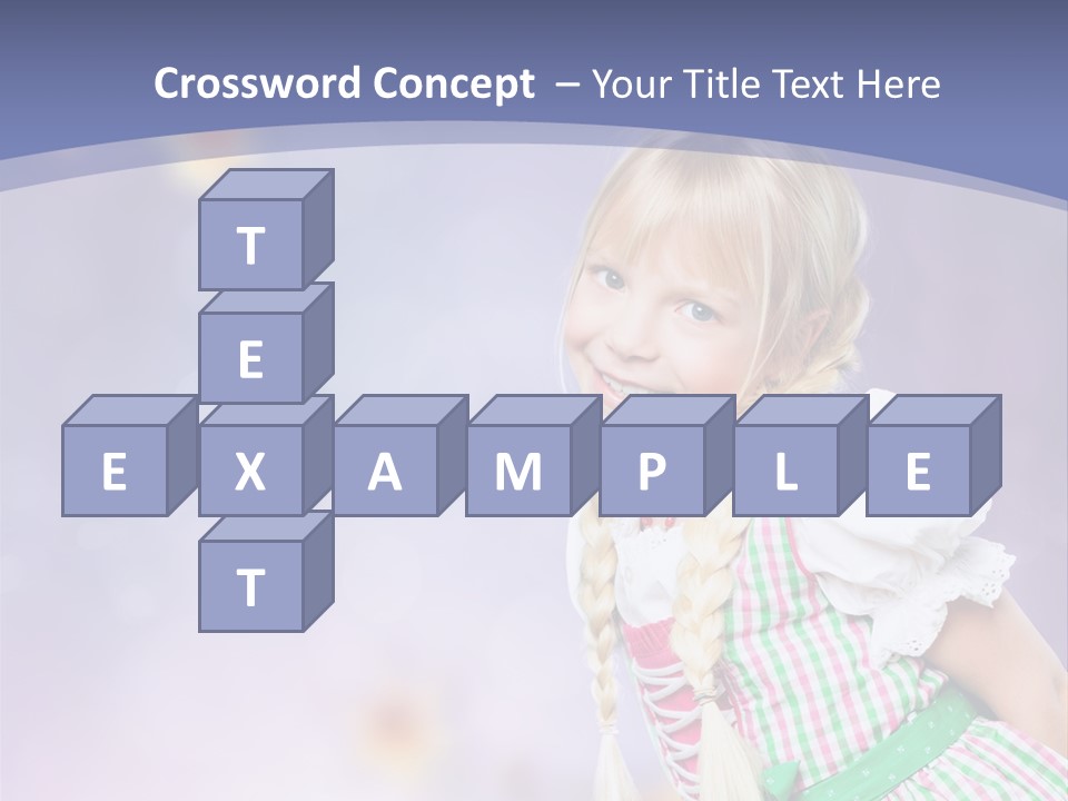 Lachend Blumen Zopf PowerPoint Template