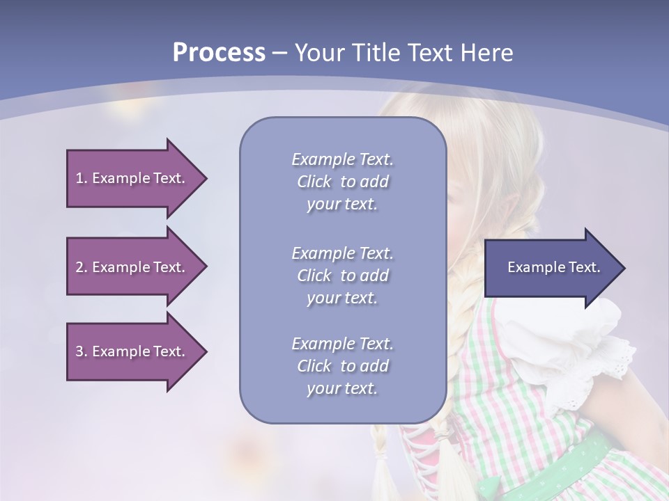 Lachend Blumen Zopf PowerPoint Template
