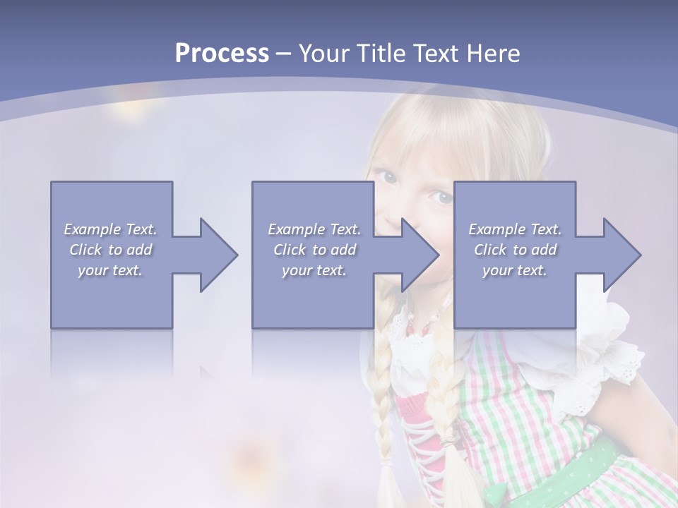 Lachend Blumen Zopf PowerPoint Template
