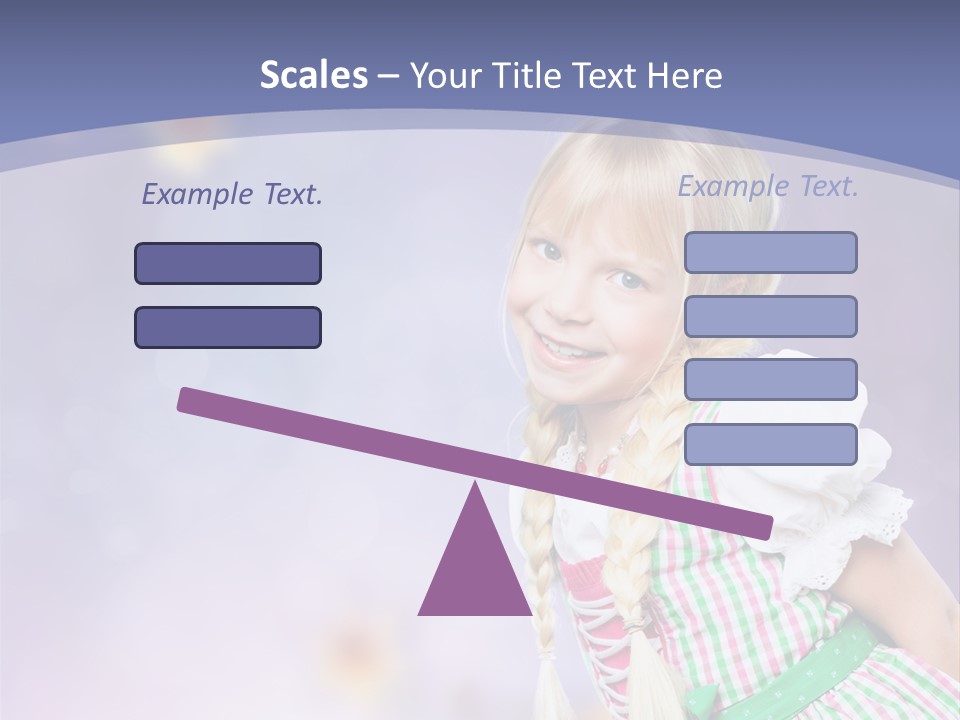 Lachend Blumen Zopf PowerPoint Template