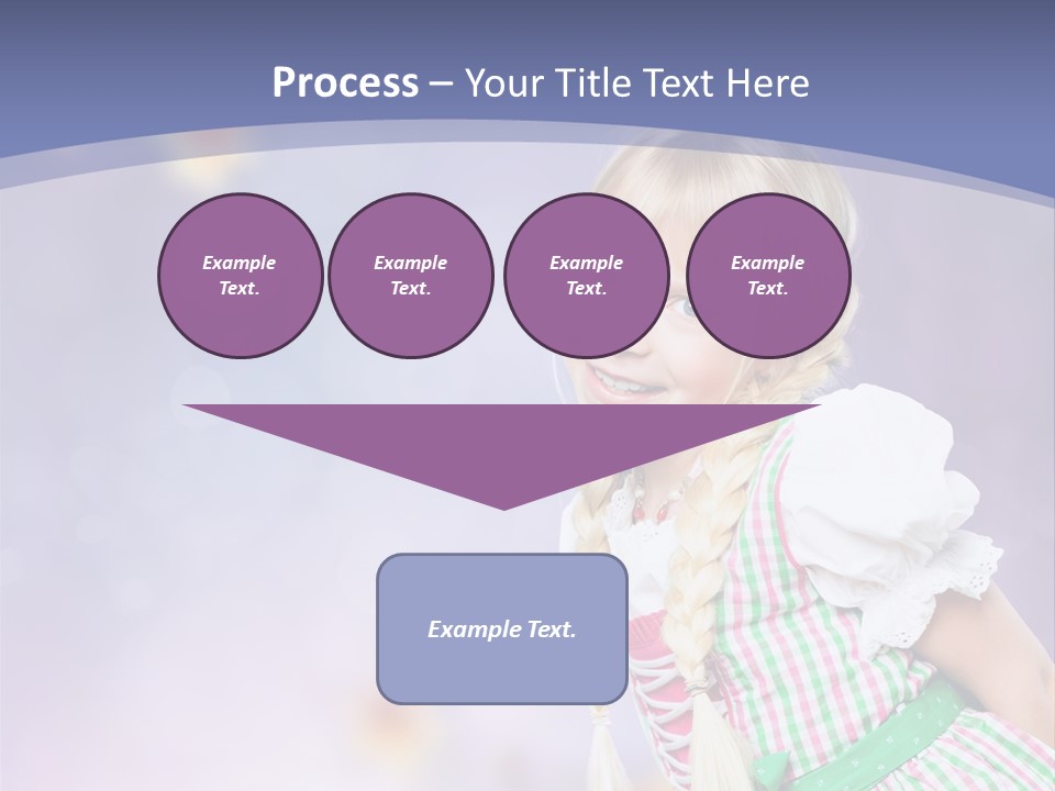Lachend Blumen Zopf PowerPoint Template
